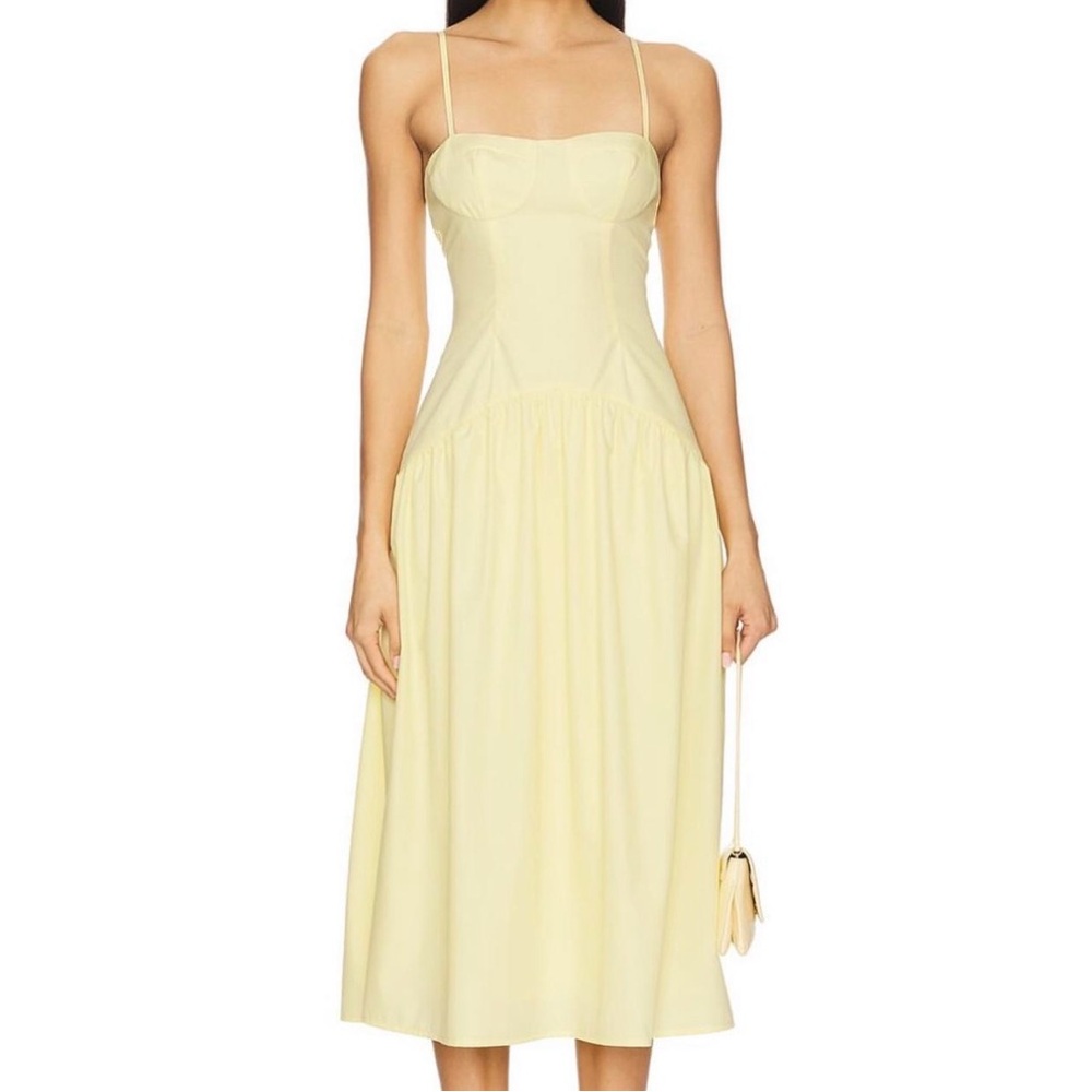 Revolve Margaery Midi Dress in Yellow